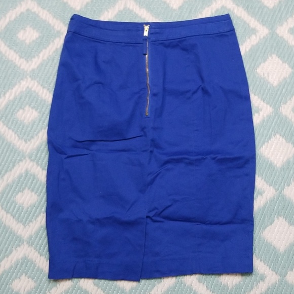 H&M sz 6 Pencil Skirt  Blue - Picture 4 of 6